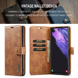 Detachable Magnetic Leather Wallet Full Protection Case for Samsung Galaxy S24 S23 S22 S21 series