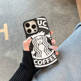 Cute Mermaid Coffee Case For iPhone 14 13 12 series