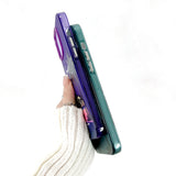 Double Layer Colourful Silver Coconut Tree Case for iPhone 14 13 12 series