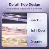 Electroplating Frame Dragon Phoenix Magsafe Wireless Charger Case For iPhone 14 series