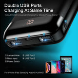 Portable External Power Bank Dual USB Fast Charger 10000mAh & 20000mAh