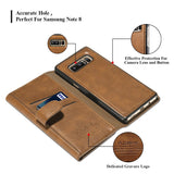 Retro PU Leather Case For Samsung Galaxy S8 S8 Plus Note 8