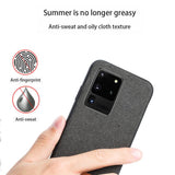 Fabric Magnetic Anti-knock Case For Samsung S20 Series