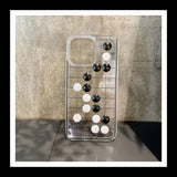 3D Grid Chequer Unique Transparent Shockproof Shell TPU Case For iPhone 14 13 12 series