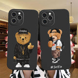 Cool Bear Case For iPhone 14 13 12 series