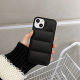 Fashion Down Jacket Case for iPhone 14 13 12 series