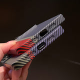 Carbon Fiber Hard PC Camera Lens Protection Case For iPhone 14 13 12 series