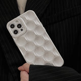Circular Honeycomb Multi Color Case For iPhone 15 14 13 12 series