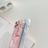 Fashion Marble Pattern Anti-Knock Soft Case for iPhone 15 14 13 12 series