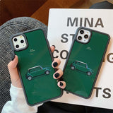 Fashion Mini Cooper Phone Case Anti Kinock Retro Emerald Back Cover for iPhone 11 Pro Max