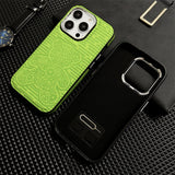 Flower Bear Leather Magsafe Wireless Charging Case For iPhone 14 13 12 series