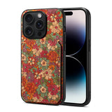 Flower Texture Wireless Charging Card Holder Case Suitable For iPhone 15 14 13 12 series