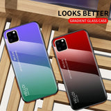 Tempered Glass Luxury Gradient Cover For iPhone 11 Pro Max
