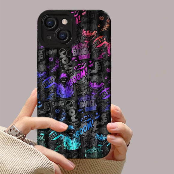 Cool Color Stickers Posters Case For iPhone 14 13 12 series