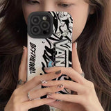 Sport Lover Vans Street Style Black White TPU Case ForiPhone 14 13 12 series