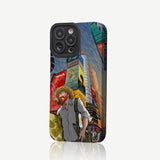 Fashion Color Contrast Artwork Soft TPU Case For iPhone 14 13 12 series