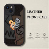 Cool Luxury Leather Soft TPU Case For iPhone 15 14 13 12 series