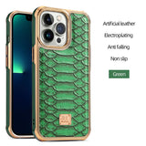 Luxury Leather Pattern Case for iPhone 14 13 12 Series