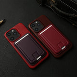 Magnetic Premium Leather Wallet Case For iPhone 15 14 13 12 series