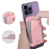 Magsafe Magnetic Elastic Leather Slot Card Holder Wallet Case For iPhone 14 13 series Samsung Galaxy S23 S22 Ultra Plus