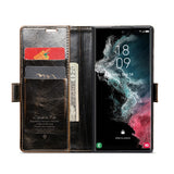 Shockproof Magnetic Leather Wallet Card Slot Case for Samsung Galaxy S23 S22 Ultra