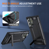 Metal Kickstand Shockproof Matte Case For Samsung Galaxy S23 S22 S21 Ultra Plus