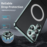 Luxury Metal Bezel Drop Resistant Magnetic Frosted Case For Samsung Galaxy S23 series