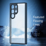 Flowing Line Matte Antifingerprint Shockproof PC+TPU Case For Samsung Galaxy S24 series