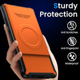 Magsafe Wireless Charging Matte Push Window Shockproof Case For Samsung Galaxy S24 Ultra