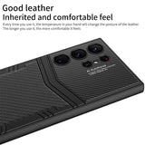 Luxury Electroplated Leather Wireless Charging Shockproof Soft Case For Samsung Galaxy S24 series