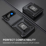 Military Grade Shockproof Heavy Duty Protective Armor Magnetic Kickstand Ring Case For Samsung Galaxy Z Flip 4 3