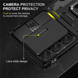 Metal Ring Magnetic Slide Lens Protect Back Case for Samsung Galaxy S23 S22 S21 Ultra Plus