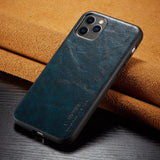 Luxury Slim Leather Back Case for iPhone 11 Pro MAX XS XR X 6 6s 7 8 Plus