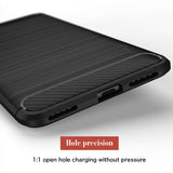 Carbon Fiber Cover Shockproof Phone Case For iPhone 11 Pro Max
