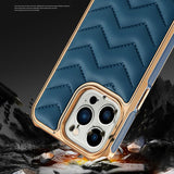 Leather Non Slip Electroplate Case for iPhone 14 13 12 Series