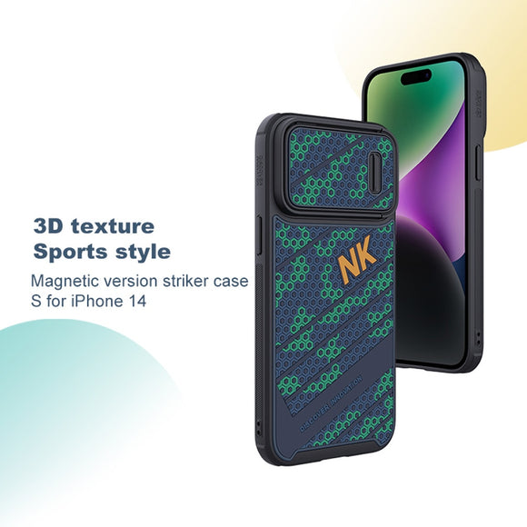 3D Texture Sport Slide Camera Case for iPhone 14 series