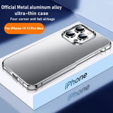 Metal Aluminium Alloy Ultra Thin Frosting Case For iPhone 15 14 series
