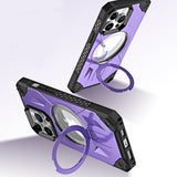 Armor Shockproof Magsafe Magnetic Invisible Stand Holder Cases For iPhone 14 13 12 series