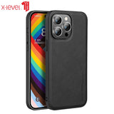 Retro Leather Soft Silicone Case for iPhone 14 series