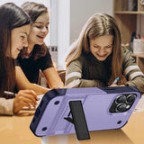 Metal Invisible Bracket Stand Armor Magnetic Case For iPhone 14 13 12 series