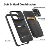 Leather Wallet Card Holder Case With Slide Lens For iPhone 14 Series