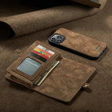 Luxury Flip Leather Wallet Case With Wristband For iPhone 15 14 13 Series