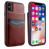 For iPhone XS Max XR X 8 7 Plus Case Leather Wallet Magnetic Flip Cover