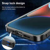 Full Screen Camera Protection Metal Rotate Kickstand Car Holder Charging Magsafe Case For iPhone 14 13 12 series