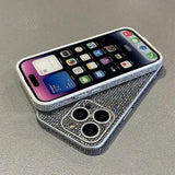 Full Lens Protection Glitter Rhinestone Shiny Diamond Shockproof Case For iPhone 15 14 13 12 series