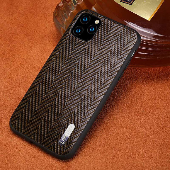 Genuine Cowhide Leather Bark Grain Heavy Duty Protection Case For Apple iPhone 11 Pro Max X XS Max XR