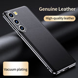 Premium Leather Shockproof Lens Protection Case For Samsung Galaxy S23 S22 S21 series