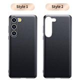 Premium Leather Shockproof Lens Protection Case For Samsung Galaxy S23 S22 S21 series