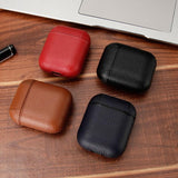 Genuine Leather Bluetooth Wireless Earphone Case For AirPods