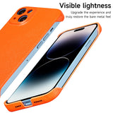 Premium Leather Slim Frameless Case for iPhone 14 13 series